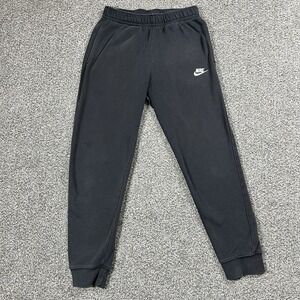 Nike Sweatpants Mens S Black Joggers Club Fleece Pockets Drawstring Athleisure